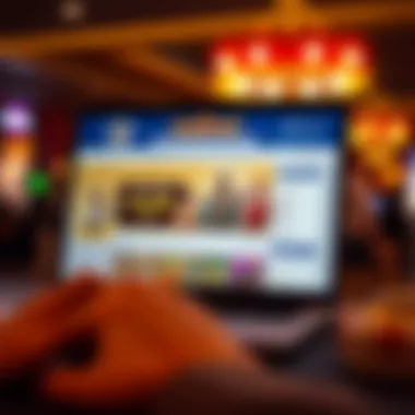 Engaging Offerings on Facebook LuckyLand's Facebook page showcasing online casino offerings