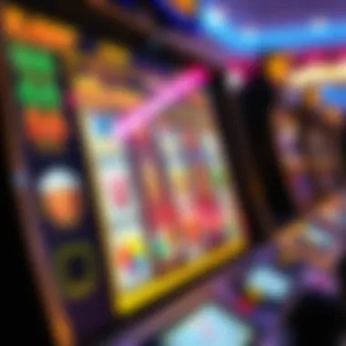 Engagement Features in Online Slots Close-up of online gaming interface highlighting user engagement features