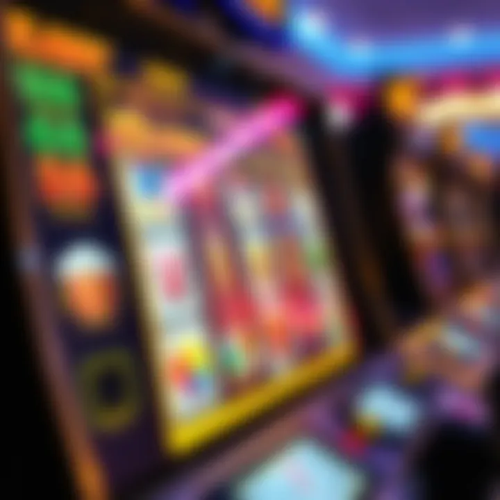 Engagement Features in Online Slots Close-up of online gaming interface highlighting user engagement features