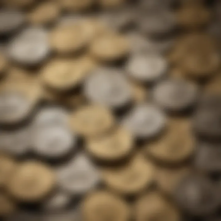 A close-up of free coins stacked, symbolizing opportunity in gaming