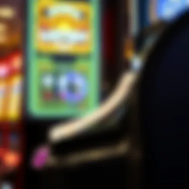 Detailed view of the Michigan Lottery Instant Ticket Scanner in action