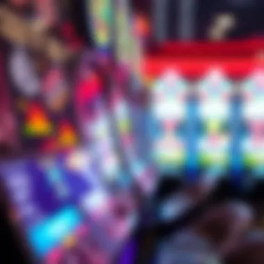 A close-up of a modern slot machine with advanced technology