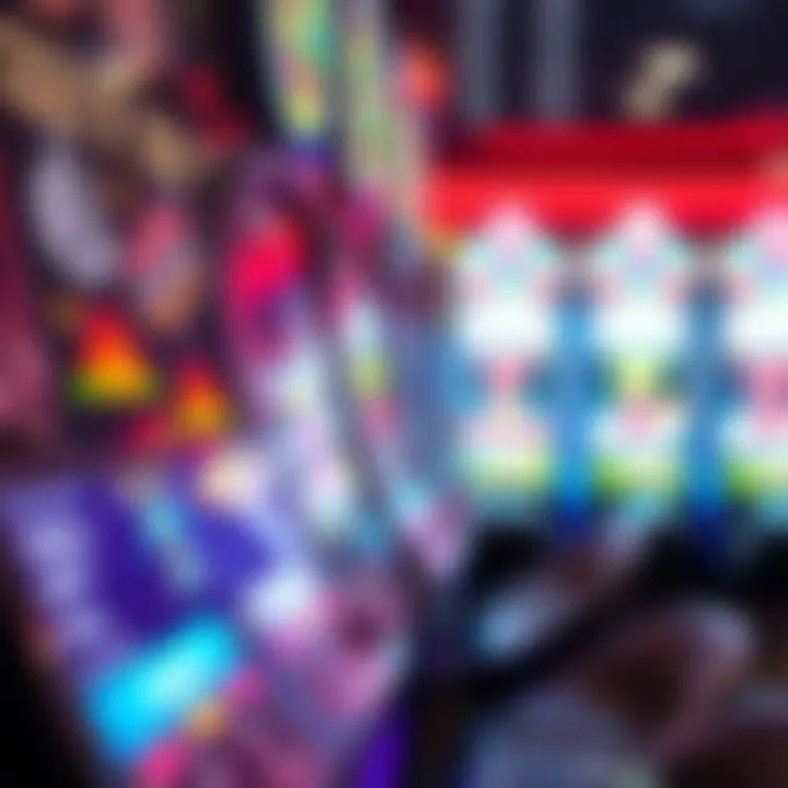 A close-up of a modern slot machine with advanced technology