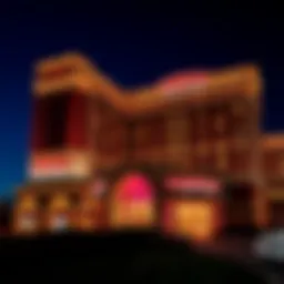 Exterior view of Mohegan Resort Casino showcasing its architectural grandeur