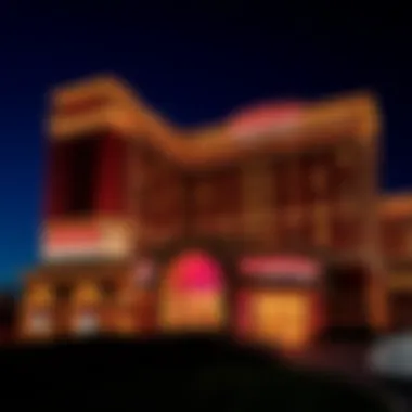 Exterior view of Mohegan Resort Casino showcasing its architectural grandeur