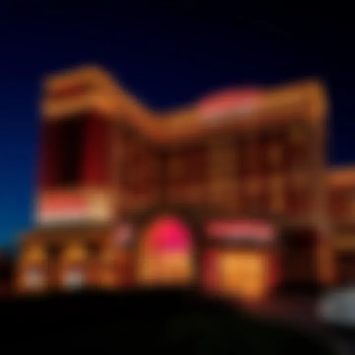 Exterior view of Mohegan Resort Casino showcasing its architectural grandeur