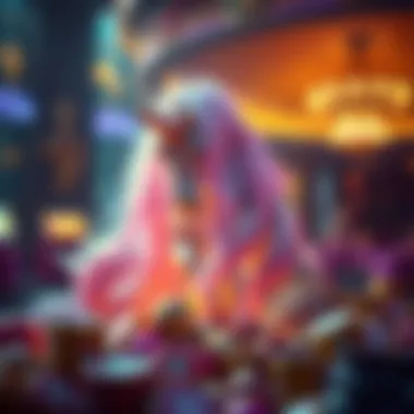 Artistic depiction of the thematic elements present in the Mystical Unicorn slot