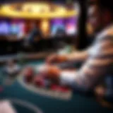 Strategic Betting Insights Strategic betting analysis on a gaming table