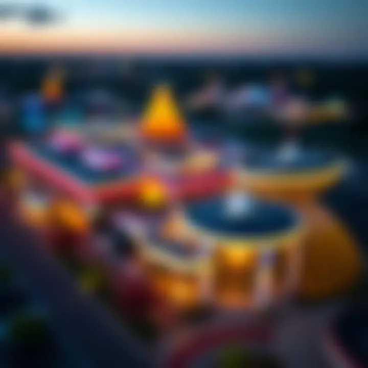 Aerial view of a modern casino in Virginia