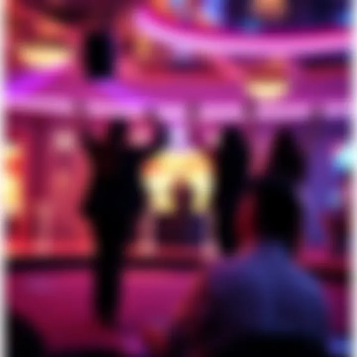 Vibrant entertainment show on a cruise