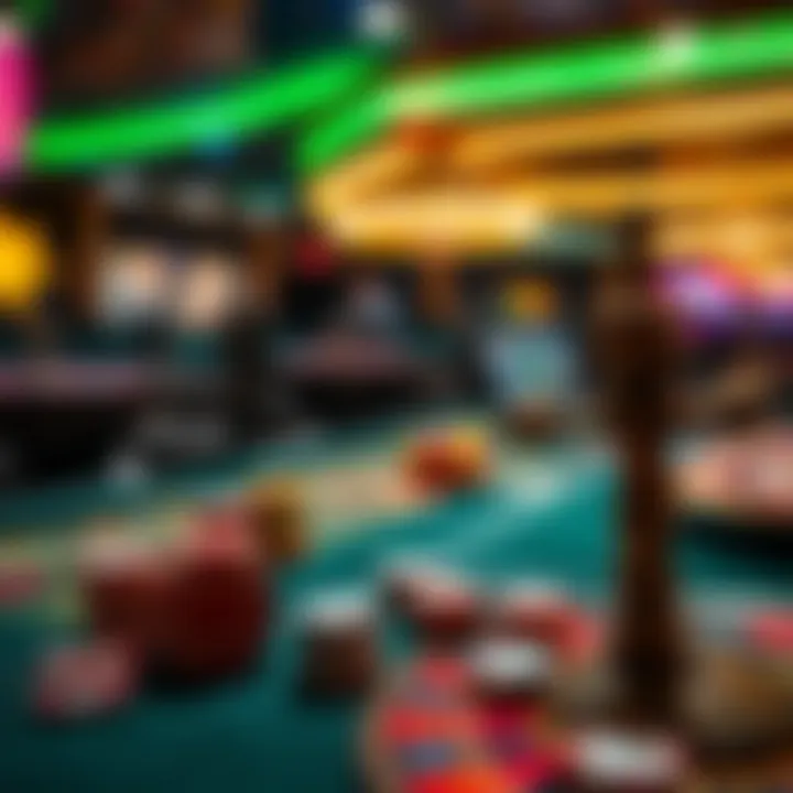 Strategic gaming layout showcasing responsible gaming practices