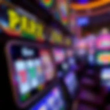 Detailed Look at Parx Slot Machine Graphics Close-up view of the digital interface and graphics of a Parx slot machine