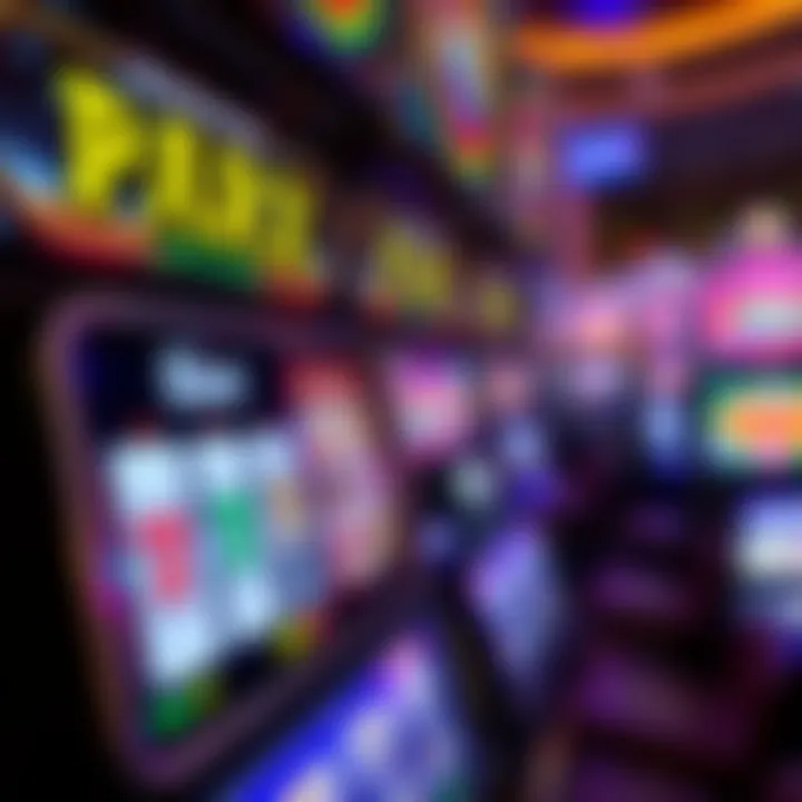 Detailed Look at Parx Slot Machine Graphics Close-up view of the digital interface and graphics of a Parx slot machine