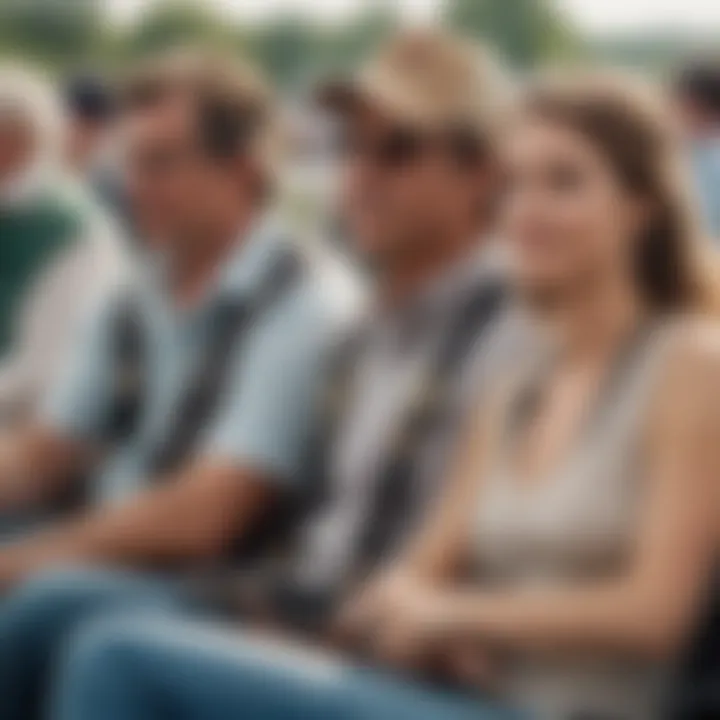 Fans enjoying a harness racing event