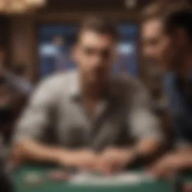Poker: The Art of Bluffing and Skill Players engaged in an animated game of poker, showcasing expressions of excitement.