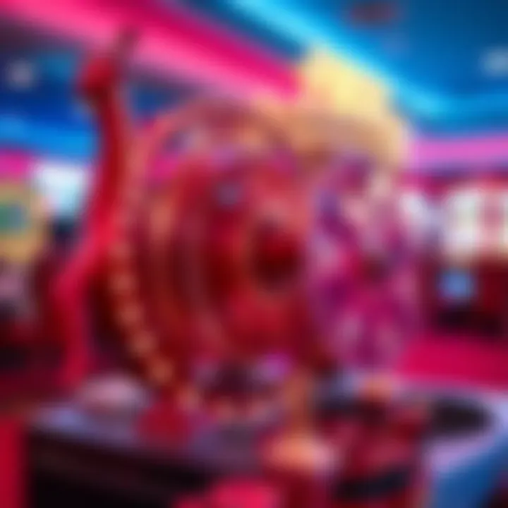 Visual representation of free spins in action