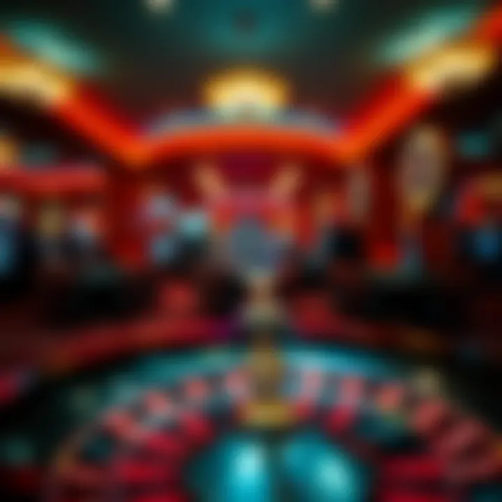 Vibrant Casino Ambiance Vibrant ambiance of Red Dog Casino