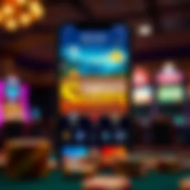 River Slots App User Interface Visual representation of River Slots app interface