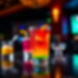 Signature Cocktail Experience at Rivers Casino Artfully crafted cocktail with vibrant colors