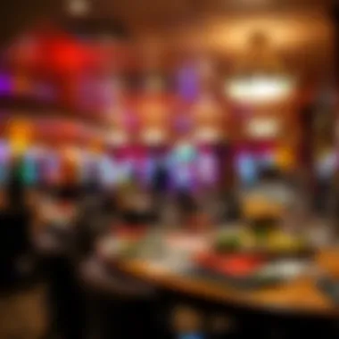 Dining area within the casino featuring diverse cuisine