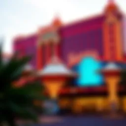 Exterior view of Sahara Las Vegas Hotel & Casino showcasing its vibrant architecture