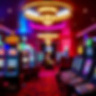 Interior gaming floor featuring diverse slot machines and table games