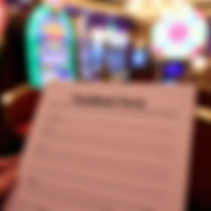 Feedback form available for patrons at Stardust Casino