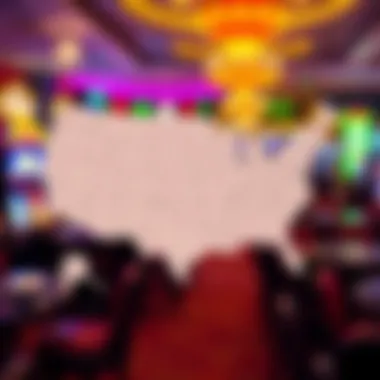 US Casino Distribution Map Map of the United States highlighting states with the highest number of casinos