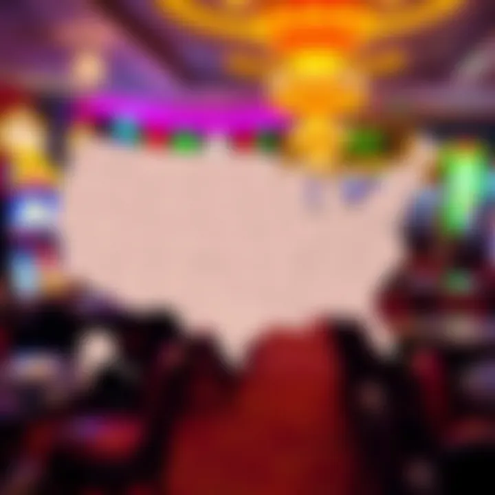 US Casino Distribution Map Map of the United States highlighting states with the highest number of casinos