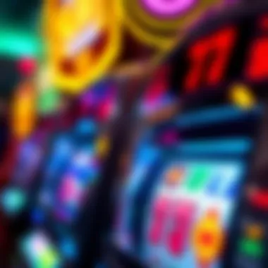 Understanding Slot Machine Symbols Close-up view of a slot machine display with vibrant symbols