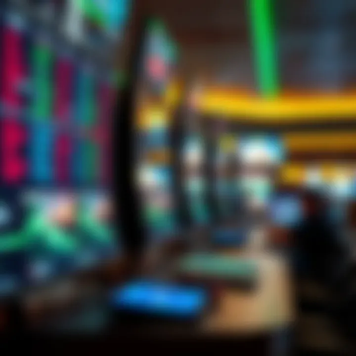 A conceptual visualization of technology integration in sports betting with modern gadgets.