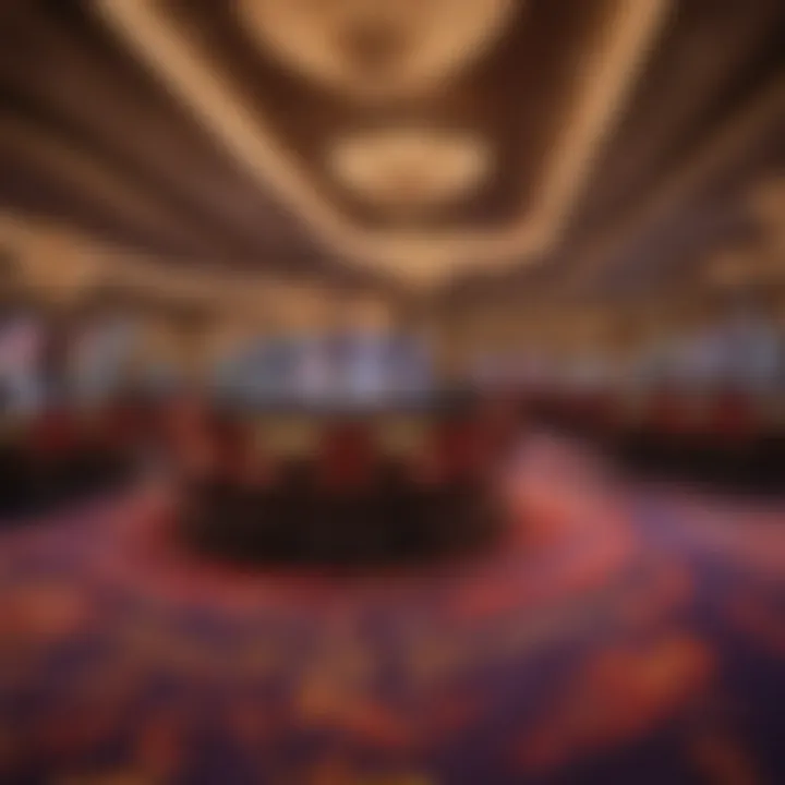 View of a vibrant casino floor in a new Las Vegas hotel, bustling with activity.