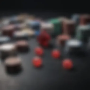 Diverse Materials for Premium Poker Set Selection Variety of materials used in high-quality poker sets