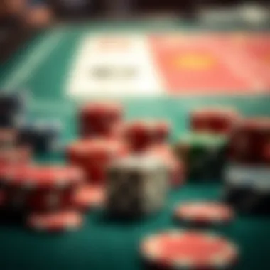 Gambling Essentials A close-up shot of gambling chips and dice on a table