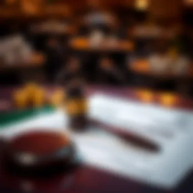 Legal Framework of Betting A legal document with a gavel symbolizing law and regulations