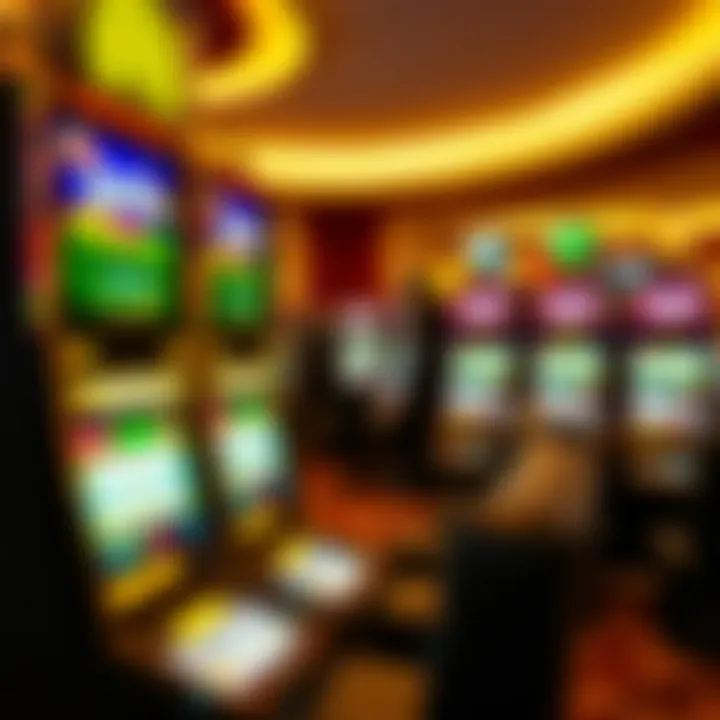 Technological advancements in casino gaming with digital displays.