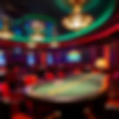 Vibrant Atmosphere of Turning Stone Poker Room Interior view of the Turning Stone Poker Room showcasing the vibrant atmosphere