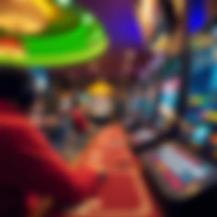 An artistic portrayal of the social impact of online gambling