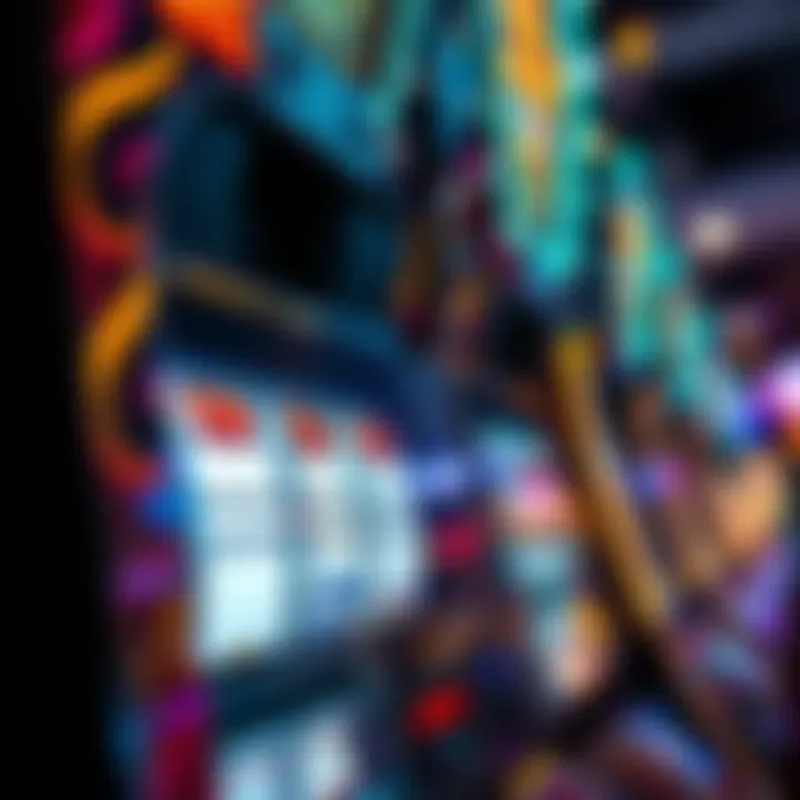 Detailed internal mechanics of a slot machine highlighting the technology behind gameplay