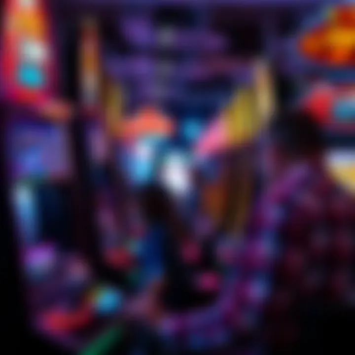 A strategic player engaging with a miner slot machine, demonstrating gameplay tactics