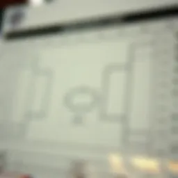 Detailed view of a scoring chart for NCAA bracket pools