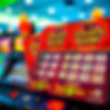 Symbolic representation of scratch game tickets showcasing potential winnings