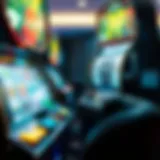 Visual representation of slot machine mechanics