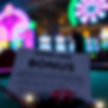 A detailed view of terms and conditions printed on a bonus offer