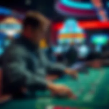Engaged Player Placing a Come Bet Player making a come bet at the craps table