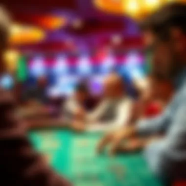 A focused player contemplating their betting strategy