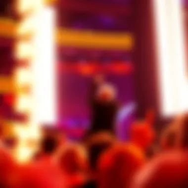 A vibrant crowd enjoying a Wayne Newton concert