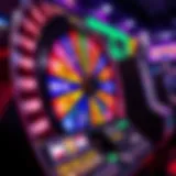 Vibrant Wheel of Fortune slot machine with colorful graphics