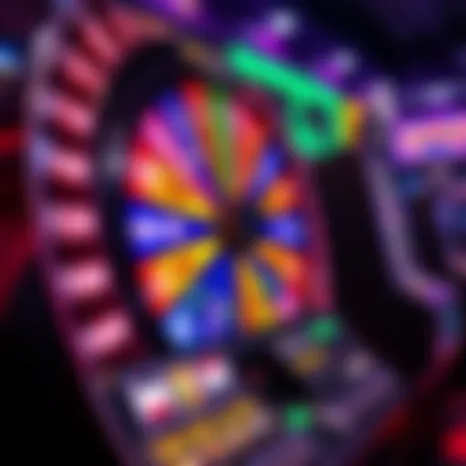 Vibrant Wheel of Fortune slot machine with colorful graphics