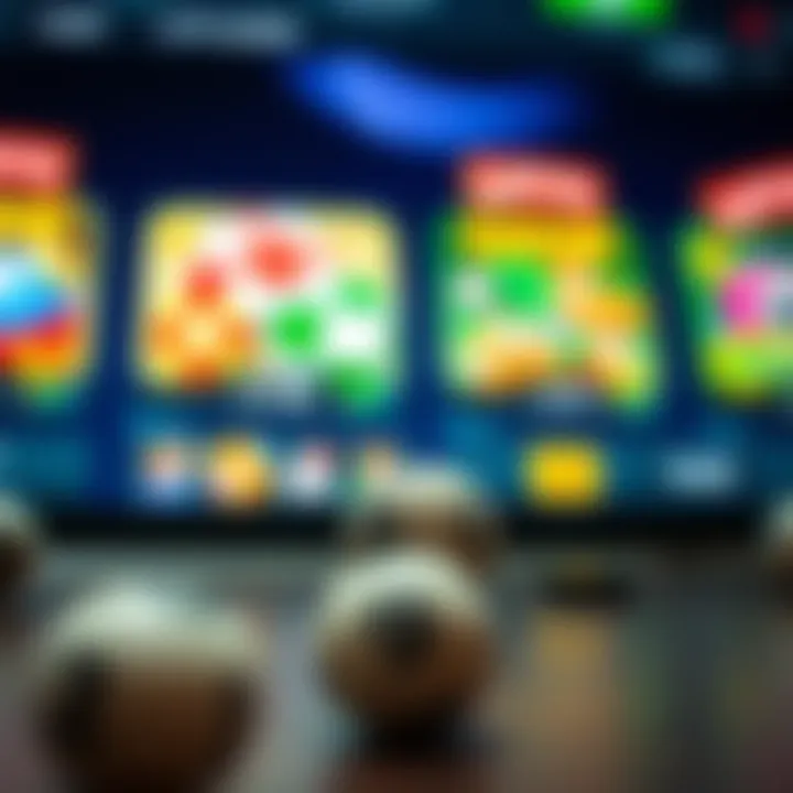 Diverse lottery games available on a website